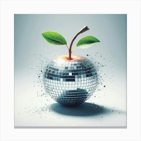 Disco Apple Canvas Print