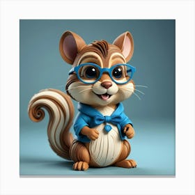 Cartoon Chipmunk 2 Canvas Print