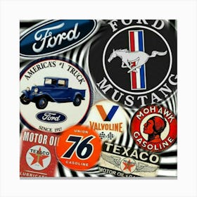 Ford Mustang Logos Stampe su tela