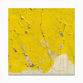 Yellow Peeling Paint Canvas Print