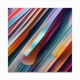 Abstract Paper Art Canvas Print