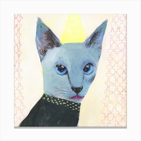 Blue Cat Canvas Print