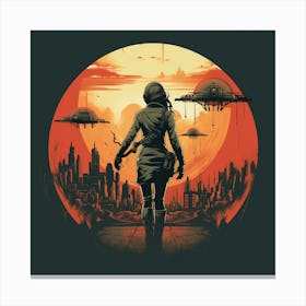 Space City 4 Canvas Print