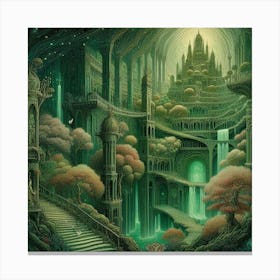 Elven City Canvas Print