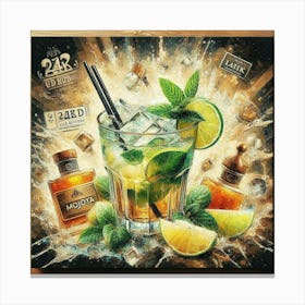 Liquor Painting Canvas Print