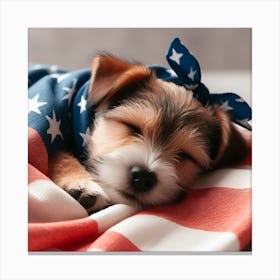 Resting Puppy Canvas Print