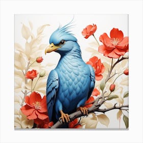 Blue Parrot Canvas Print