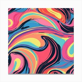 Abstract Swirls Art Print 0 Canvas Print