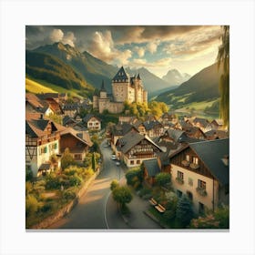 Alpine Village Canvas Print