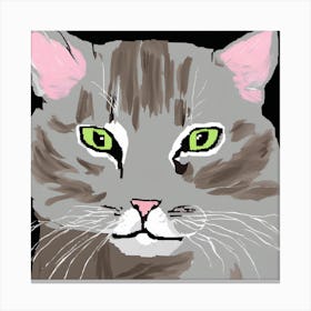 Cat Portrait #2 Canvas Print