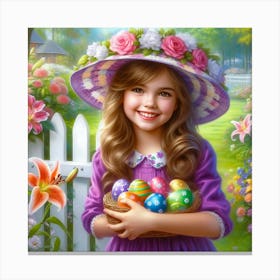 Easter Girl 22 Canvas Print