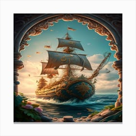 Pirate Ship Canvas Print