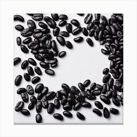 Black Coffee Beans 5 Canvas Print