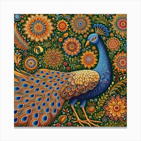 Peacock 11 Canvas Print