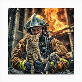 Cat Rescue Canvas Print