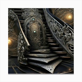 mystic stair Canvas Print