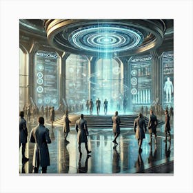 A Meritocracy Halls Purpose Asterian Syndicate 1024 Canvas Print