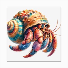 Colorful Crab Canvas Print