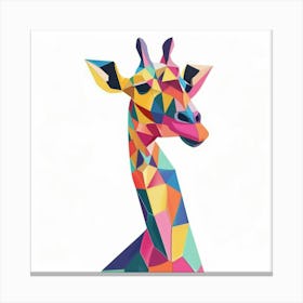 Geometric Giraffe Canvas Print