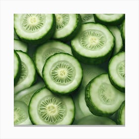 Cucumber Slices 9 Canvas Print
