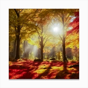 Autumn Sunrise Canvas Print