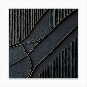 Abstract Black Painting Canvas Print