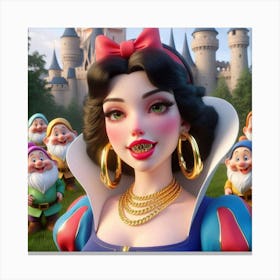 Snow White And The Seven Dwarfs 5 Canvas Print