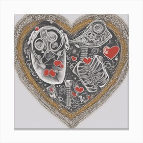 Heart Of Gold 2 Canvas Print