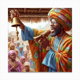 Nigerian King Canvas Print