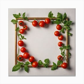 Frame Of Tomatoes 4 Canvas Print