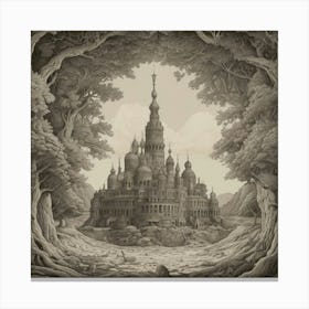 Castle In The Woods 1 Canvas Print