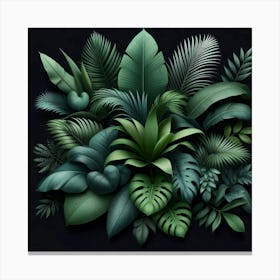 Tropical Leaves 2 Canvas Print