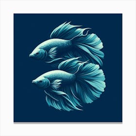 Siamese Fish 1 Canvas Print