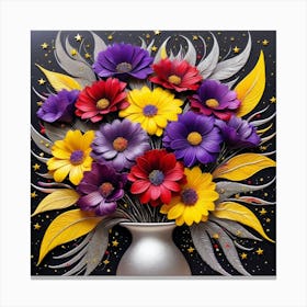 Flowers In A Vase 46 Canvas Print