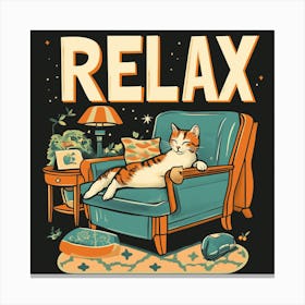 Relax Cat Canvas Print