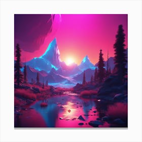 Mountain Landscape Canvas Print