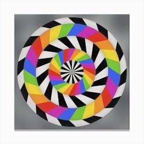 Rainbow Spiral 2 Canvas Print