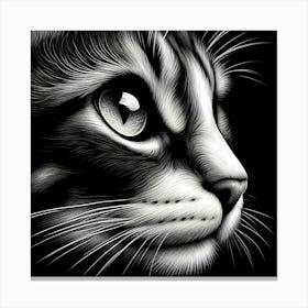 Cat Portrait Canvas Print