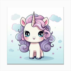 Cute Unicorn 356 Canvas Print