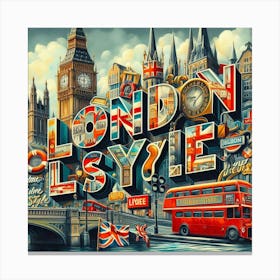 London Style Canvas Print