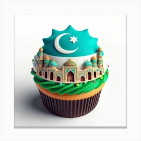 Islamic Cupcake Canvas Print