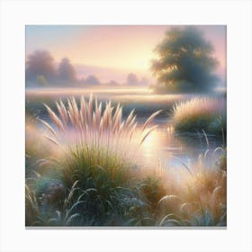 Sunrise Over The Pond Canvas Print