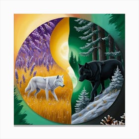 Yin And Yang 3 Canvas Print