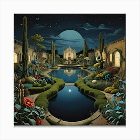 Night In The Garden Canvas Print