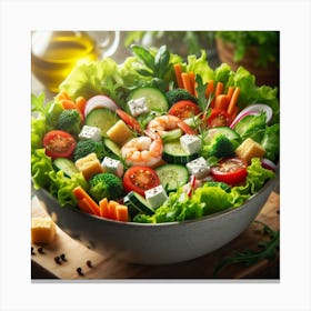 Salad In A Bowl 3 Canvas Print