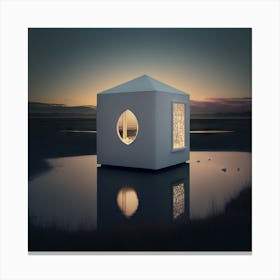 House In The Water Canvas Print