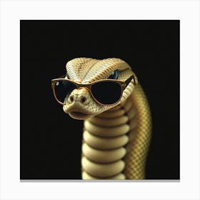 Snake In Sunglasses 1 Canvas Print