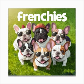 Frenchies 1 Canvas Print