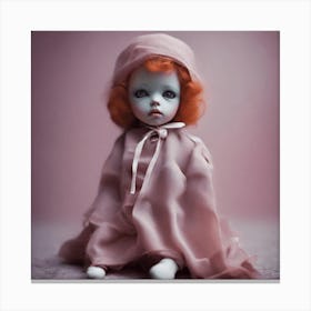 Doll In Pink Canvas Print