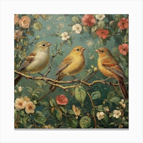 Birds On A Branch Art 31 Canvas Print